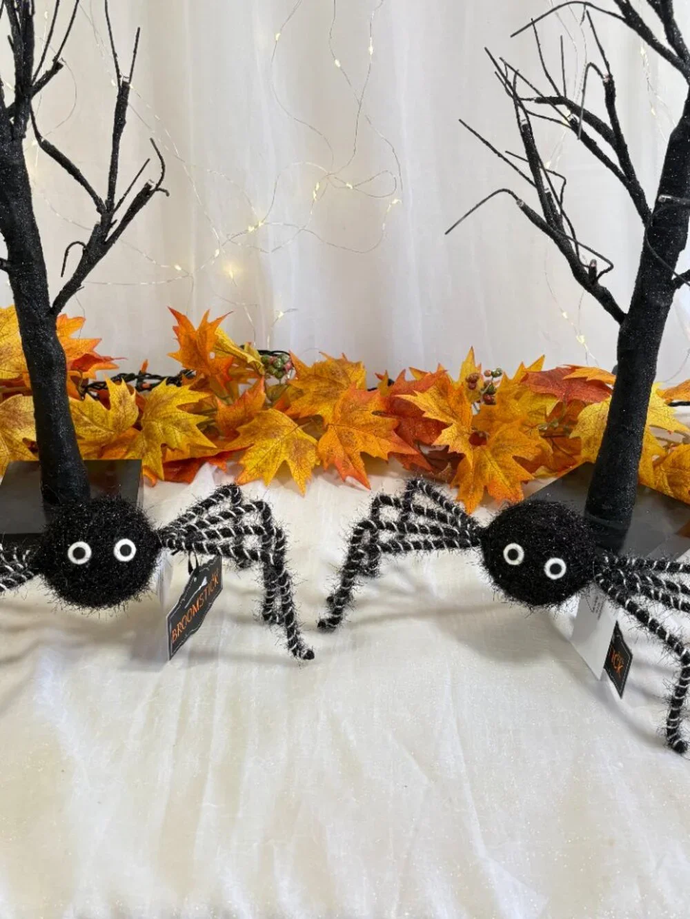 Broomstick Blvd Halloween Creepy Spooky Fuzzy Spider Prop Figure 10